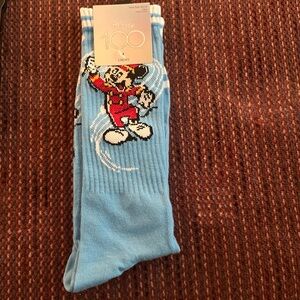 Disney Light Blue Mickey Mouse Casual Socks